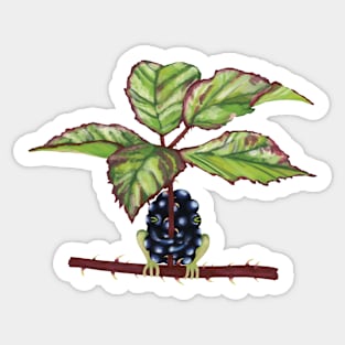 The Blackberry-Frog Sticker